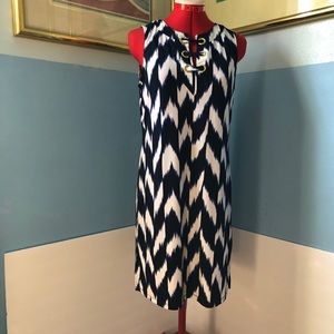 Michael Michael Kors Sleeveless Dress Blue & White Size S